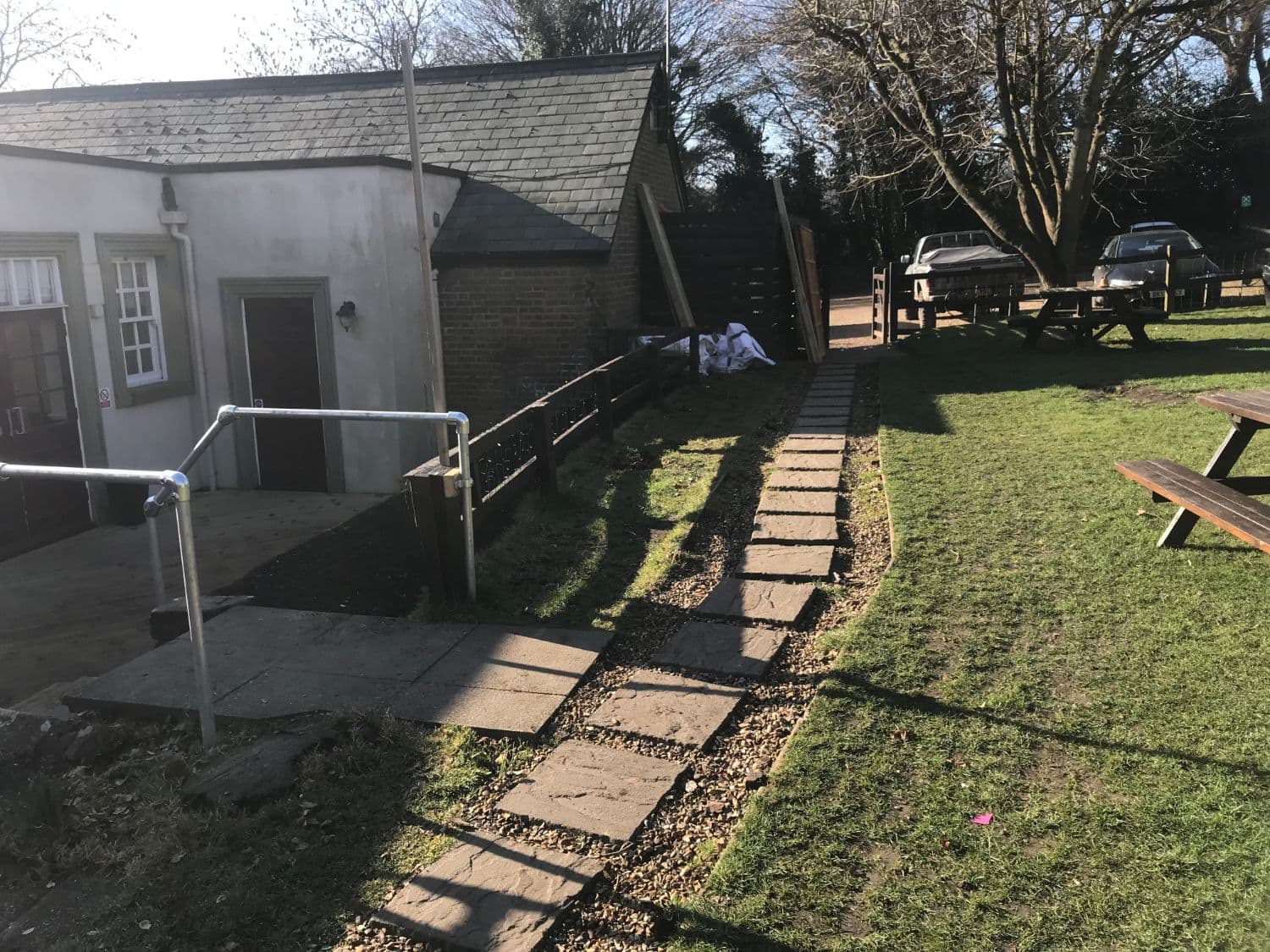 Garden path and landscaping by The Snagman
