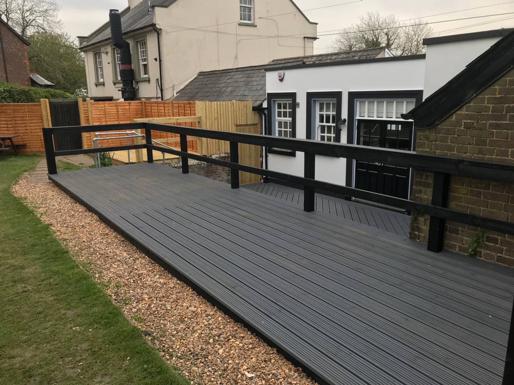 Completed composite decking by The Snagman